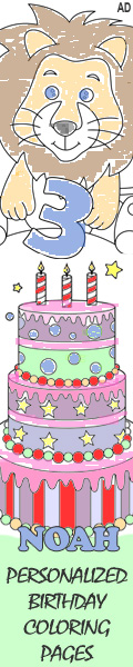 Personalized Birthday Coloring Pages PDF