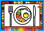 Color and Decorate Dinner Plate