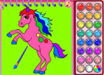 Coloring Games - Horse and Unicorn
