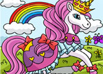 Unicorns Coloring Book