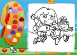  Dora Coloring Page