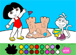 Coloring Games - Dora Coloring