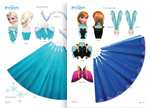 Anna & Elsa Paper Craft Free
