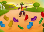 Goofy Wild Shoe Round Up Game