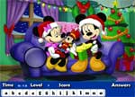 Mickey Christmas Hidden Letters