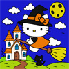 Kitty Halloween Coloring