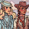 Vintage Western Girl Dress Up